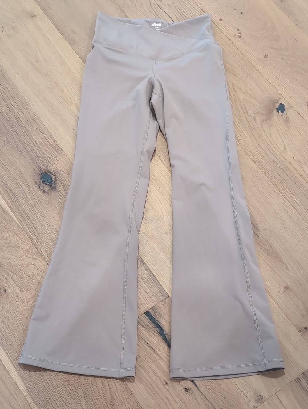 Avia Light Taupe Flare Leg Workout Pants